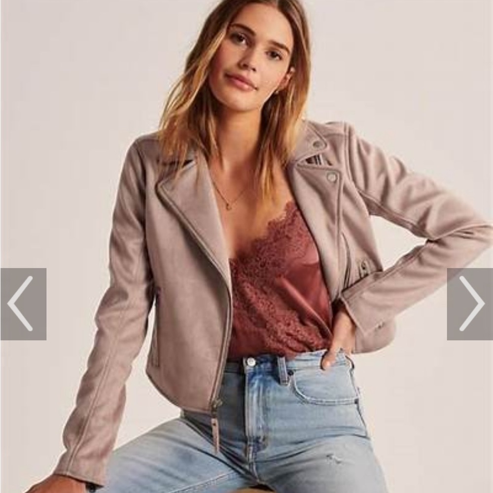 A&F Suede Moto Jacket